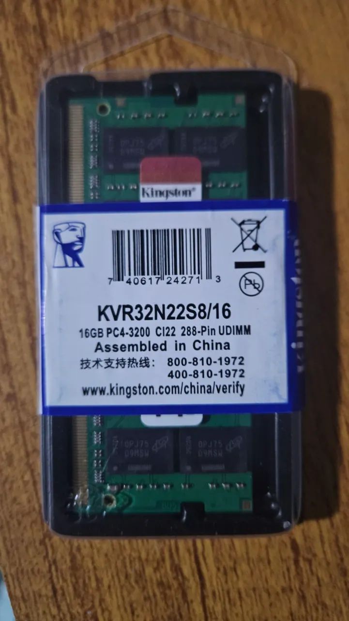 Memória ram 16gb ddr4 