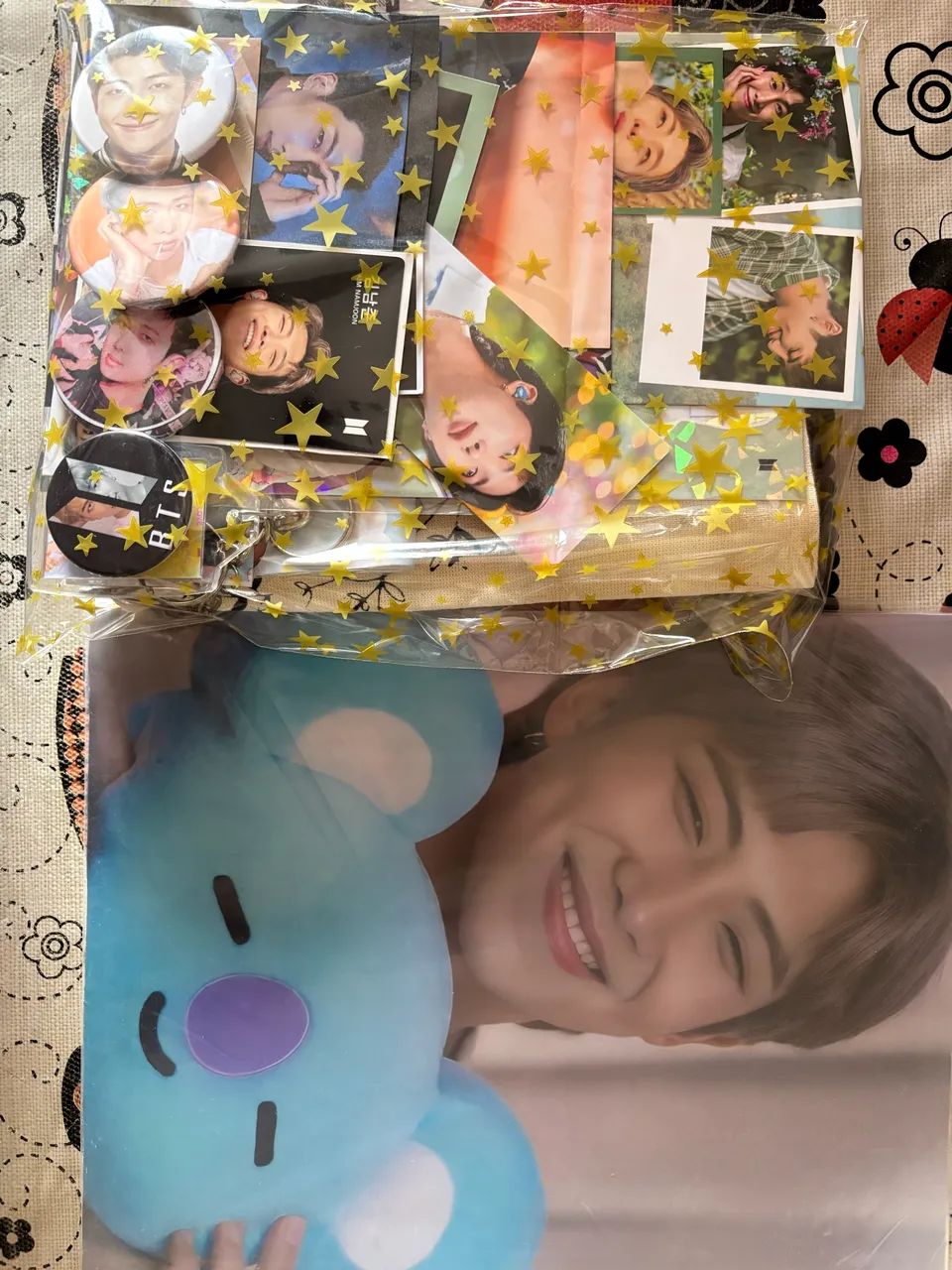 kit completo do Namjoon + itens grandes (ecobag e almofada)