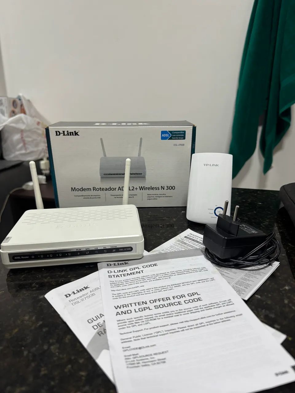 Modem Roteador D-Link (Na Caixa) + Repetidor TP-Link