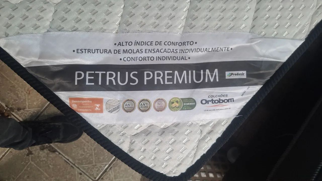 CAMA BOX QUEEN ORTOBOM PETRUS PREMIUM SEMI-NOVA  - Foto 5