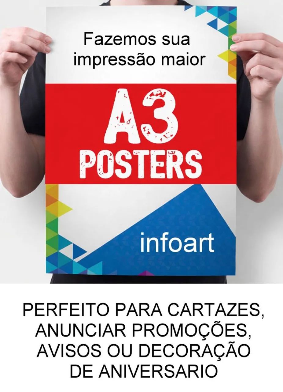 Impressão A3 tamanho grande