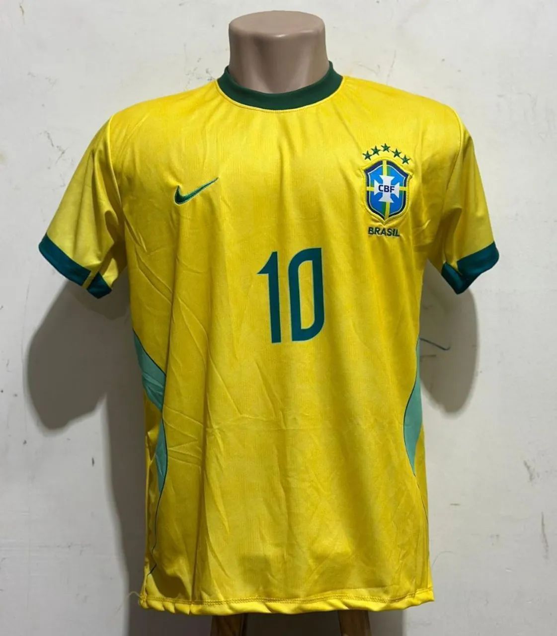 Camisa do brasil uniforme 1 amarela - Foto 2