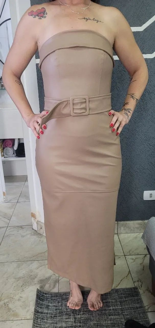 Vestido de couro  - Foto 2
