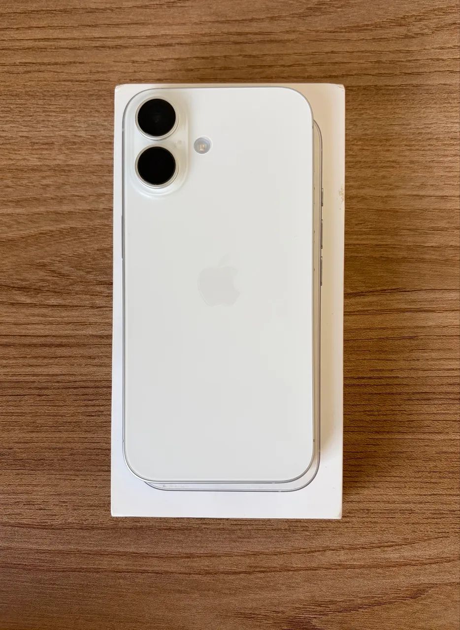 iPhone 16 Branco - 256gb - 98% saúde da bateria