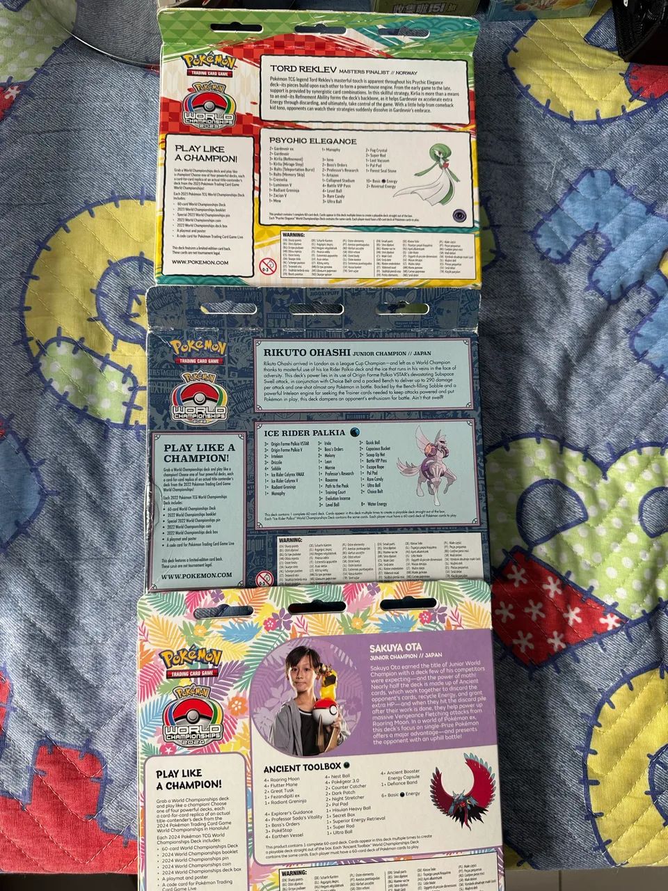 3x word champions deck (2022/2023/2024) Pokémon  - Foto 2