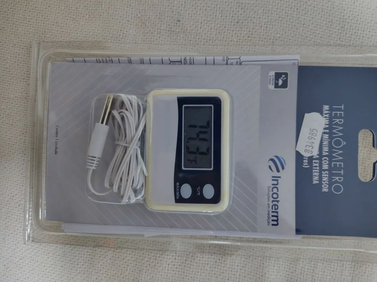 Termômetro Digital Máxima E Mínima Incoterm com Cabo Sensor Externo - Foto 2