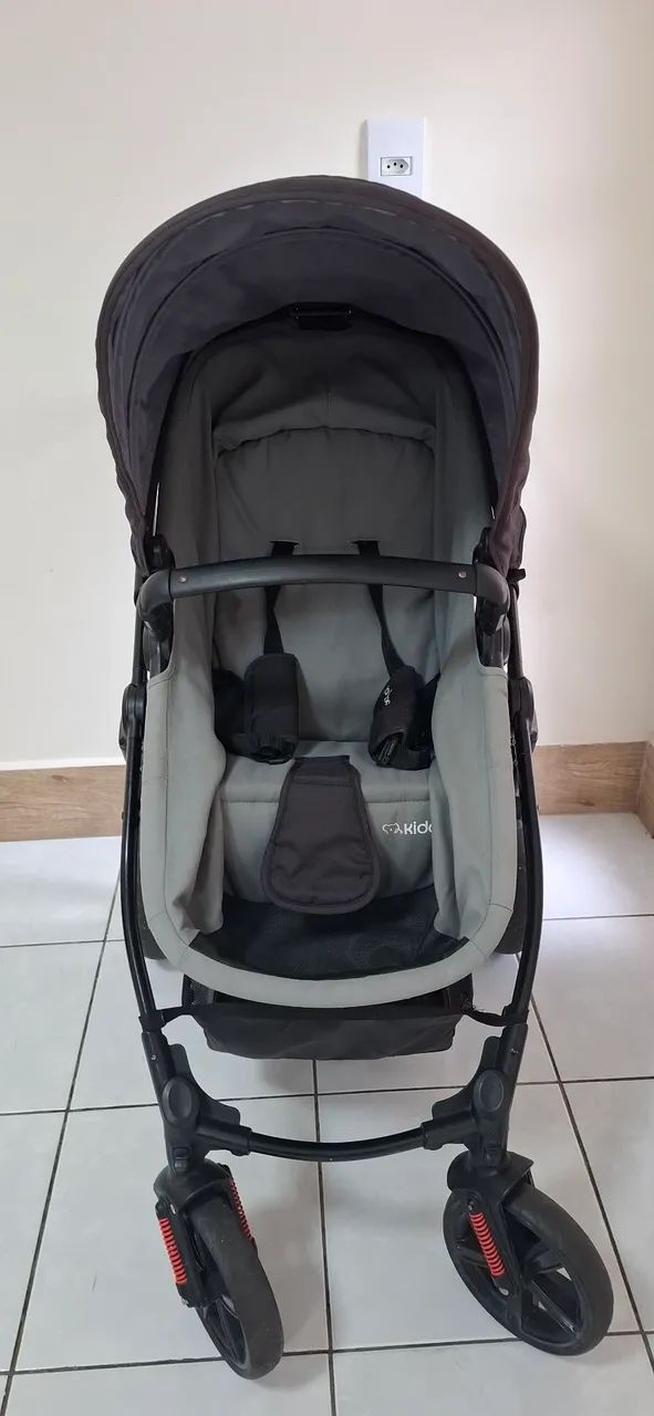 Carrinho bebê Kiddo Zig Zag com Bebe Conforto Casulo e Base - Foto 4