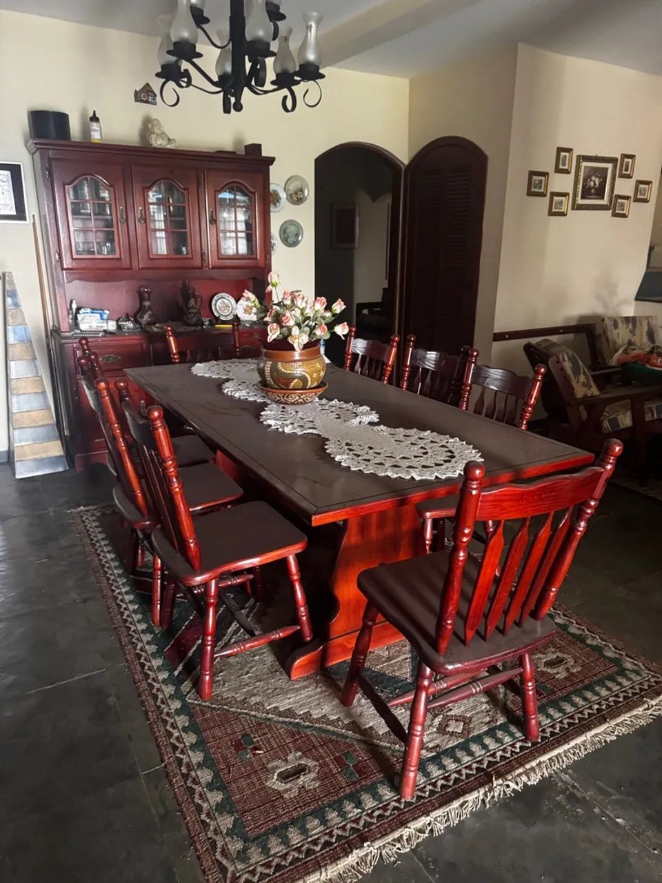 Conjunto mesa e cristaleira  - Foto 2