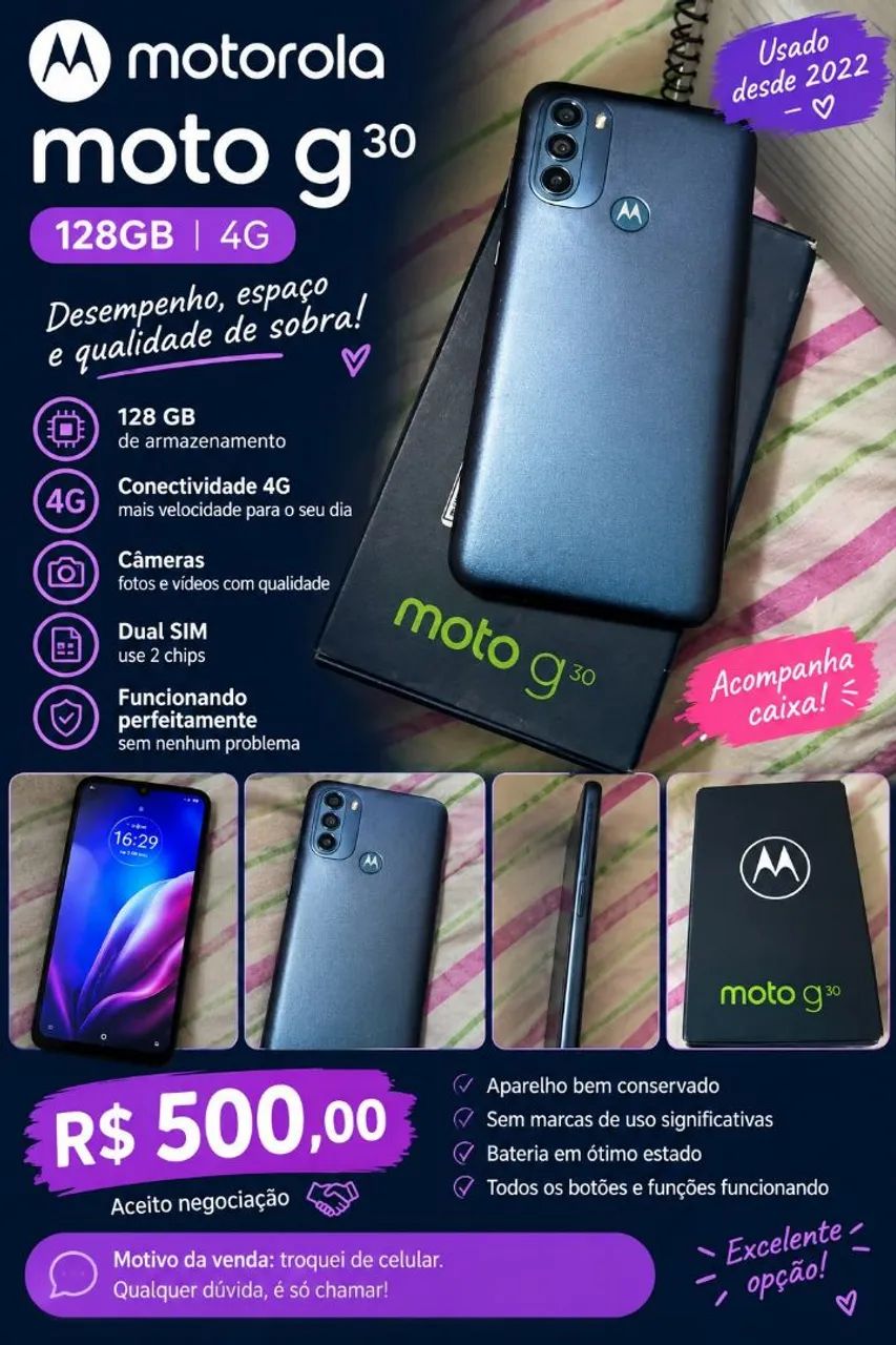 Redmi Note 8 e Motorola G30 - Foto 2