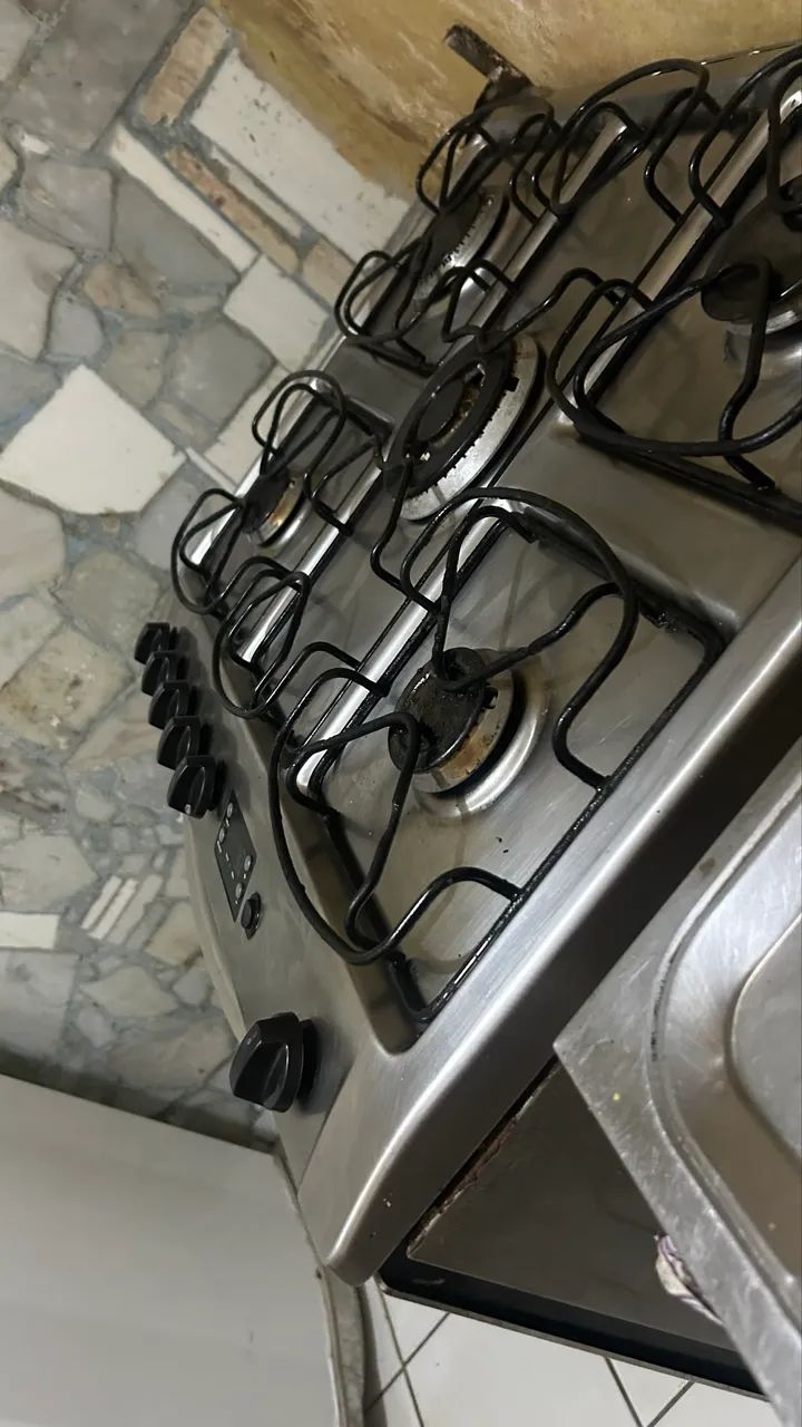 Fogão espelhado de 5 bocas