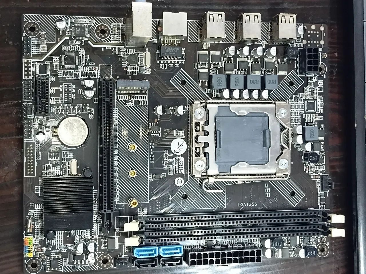 Placa-mãe E5-V306 LGA1356 DDR3 para Intel Xeon
