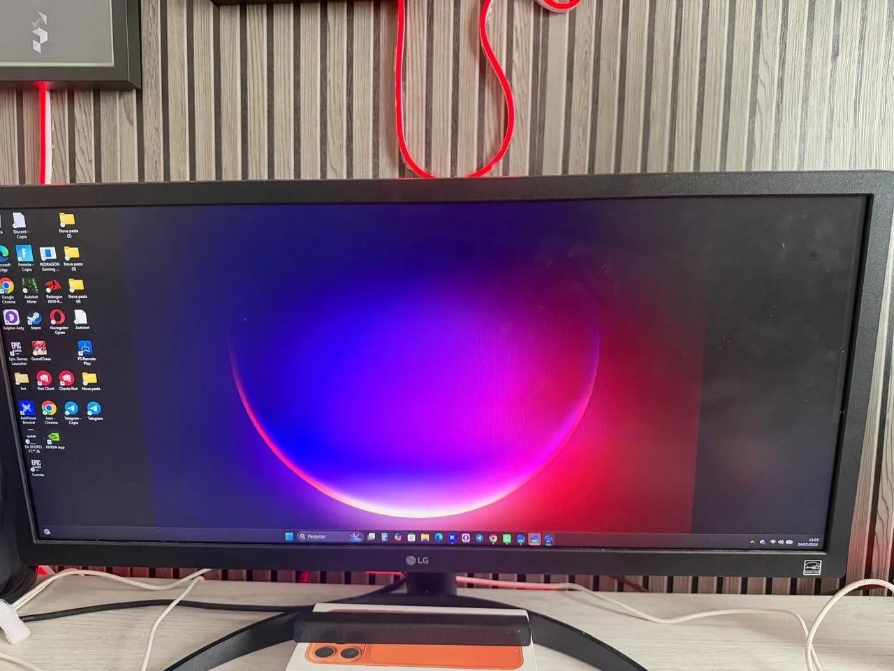 Monitor LG ultrawide 26 polegadas 75hz - Foto 2