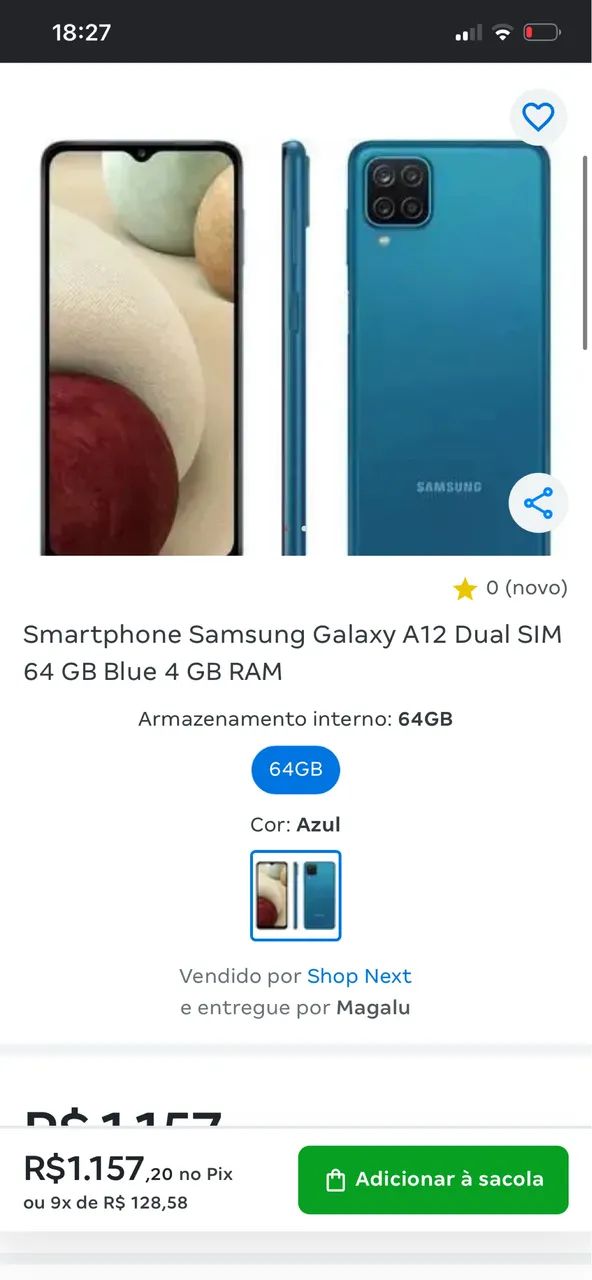 Smartphone Samsung Galaxy A12 - Foto 3