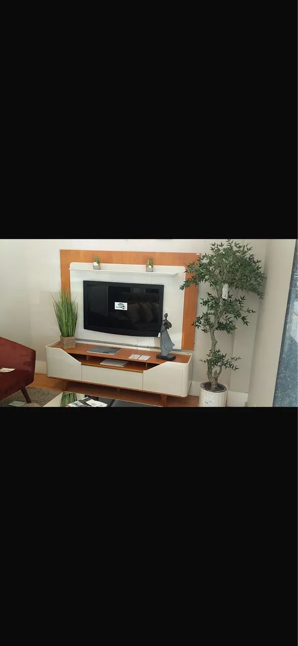 Painel de TV com Rack Eletromoveis com Led - Foto 3