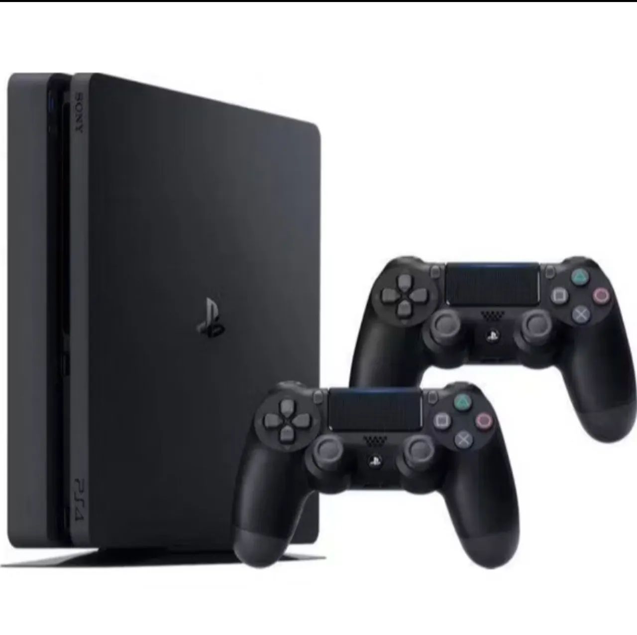 Play 4 slim 1tr com 2 controles e 4 jogos 