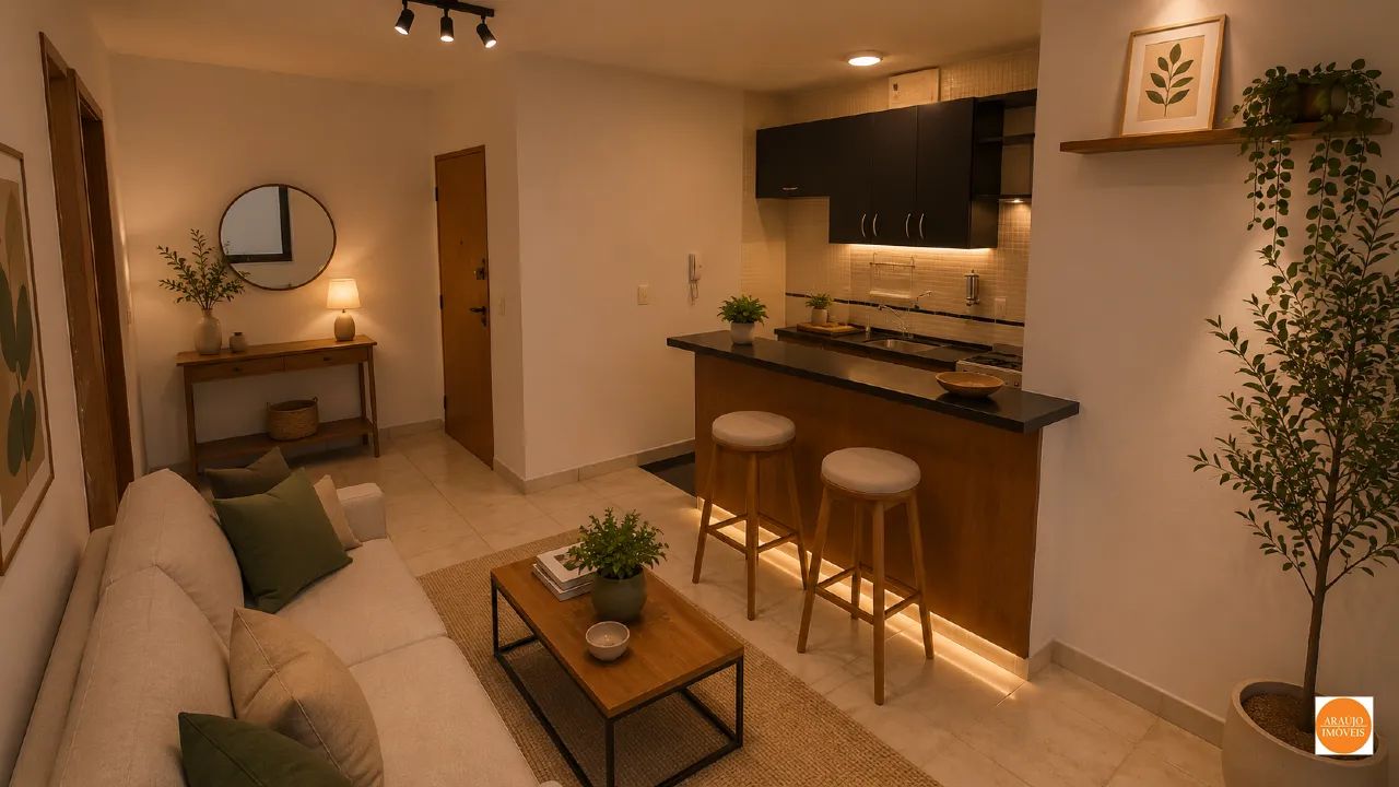 APARTAMENTO DE 01 QUARTO COM VAGA DE GARAGEM PARA ALUGAR - Foto 5