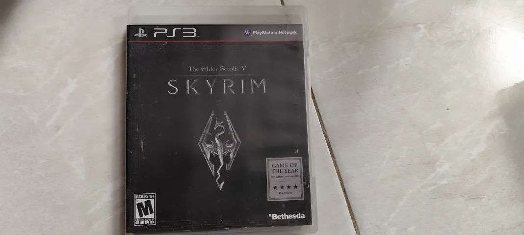 Skyrim para playstation 3 - com manual e midia original