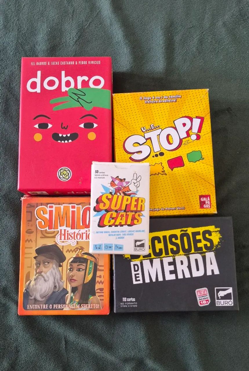 Jogos de Tabuleiro e Cartas diversos