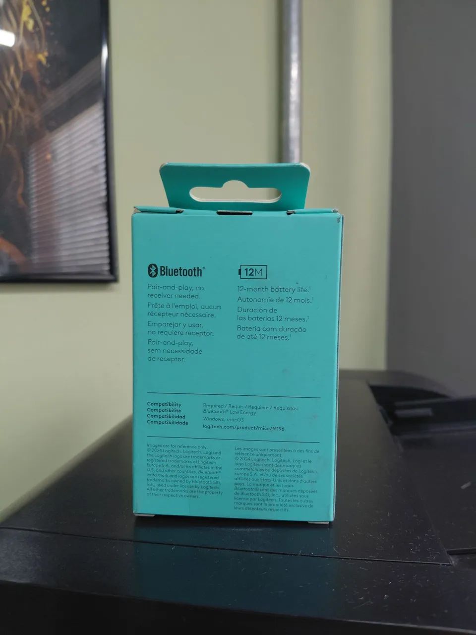 Mouse Logitech S/FIO M196 Bluetooth Grafite - Foto 3
