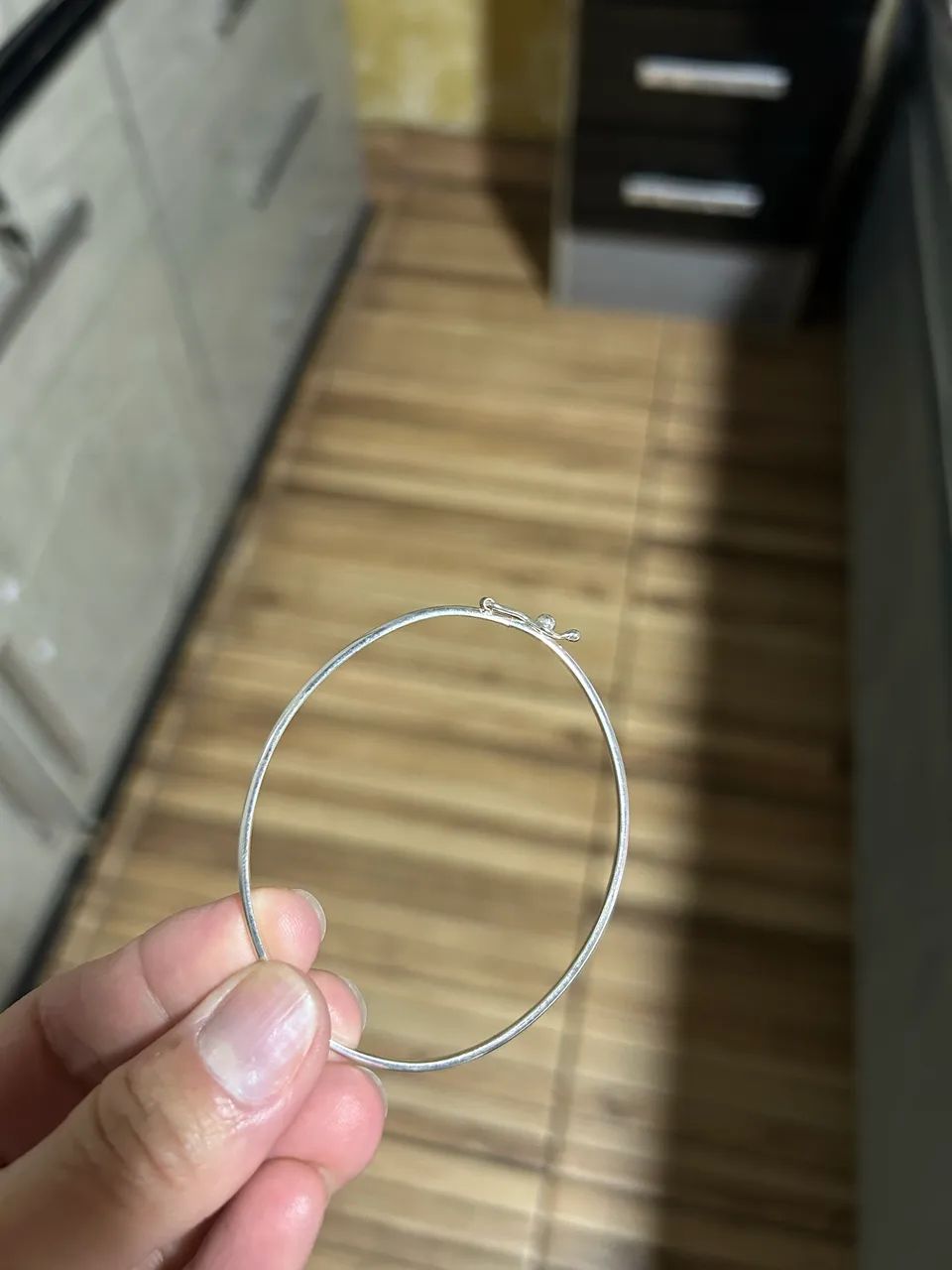 Pulseira de prata oval - Foto 2