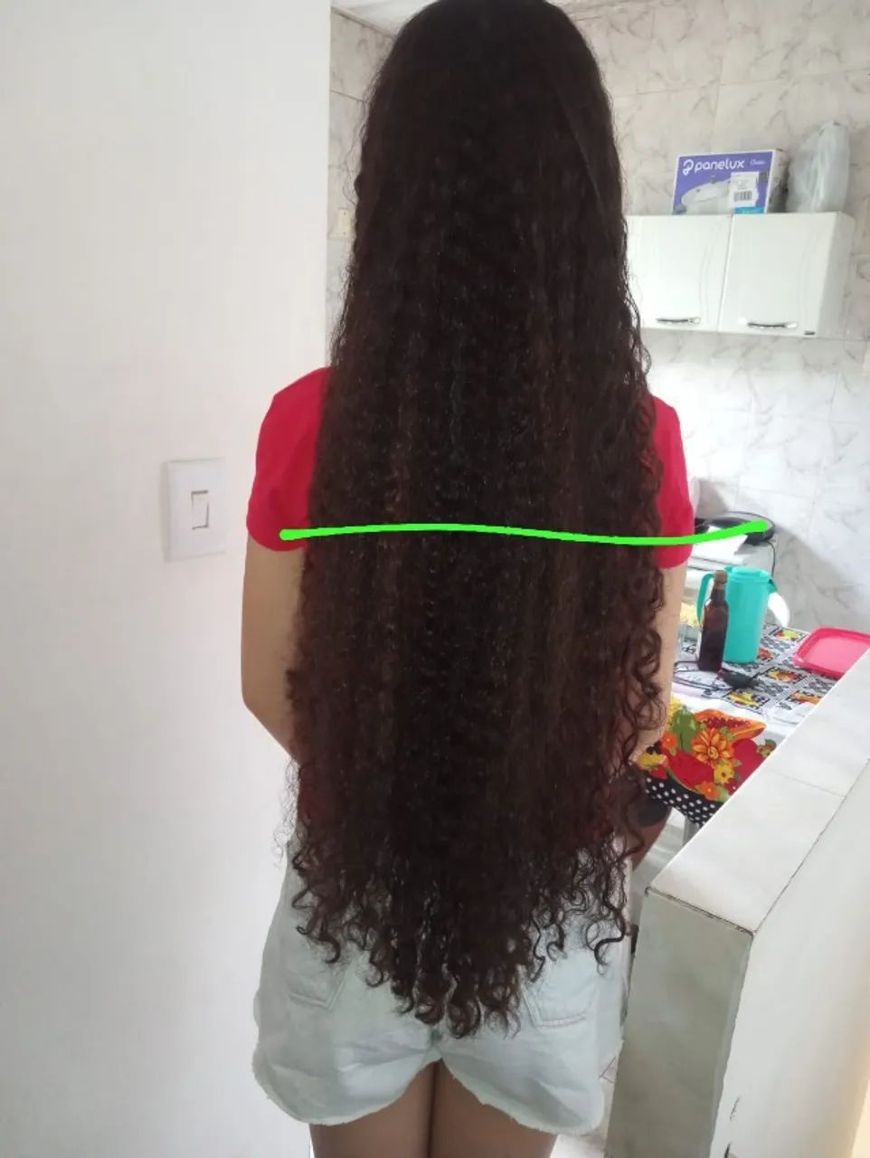 Cabelo Cacheado Castanho longo - Foto 3