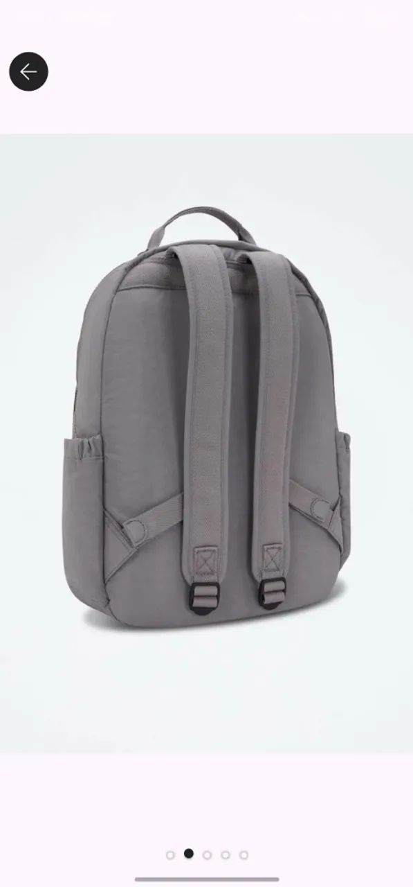Mochila Seoul Kipling Cinza - Foto 2