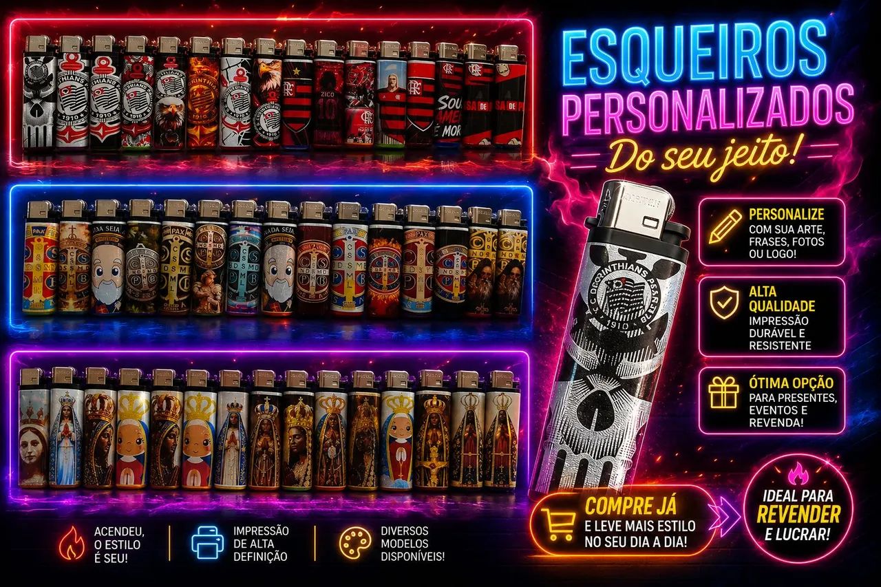 Esqueiros. Personalizsdos. E. Comuns