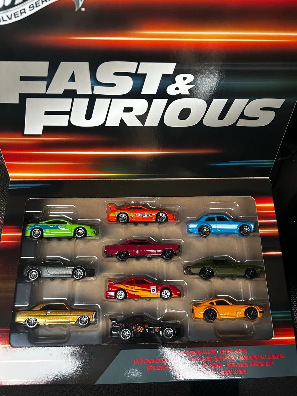Pack 10 Velozes e Furiosos Hot Wheels Silver 