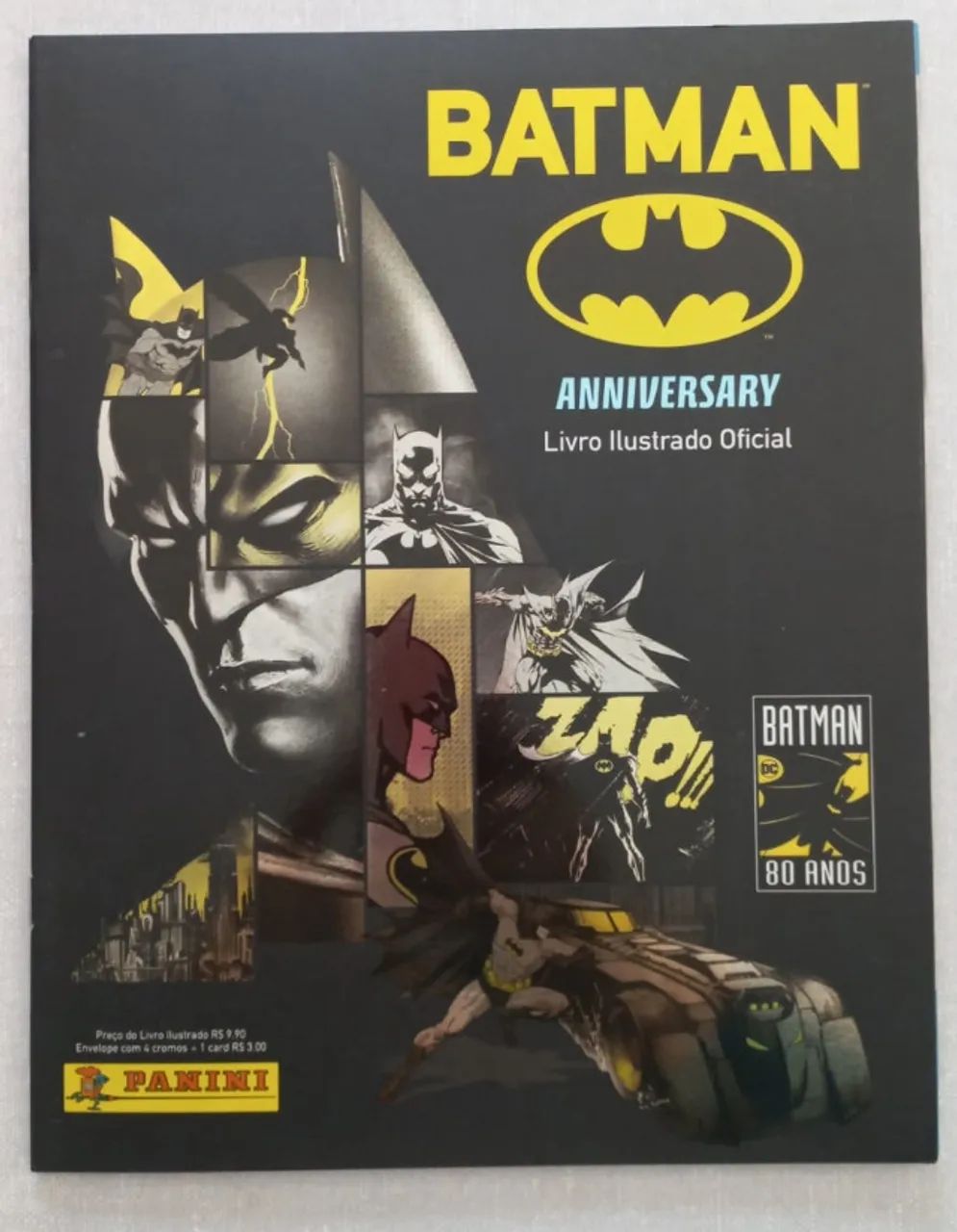 Batman - 80 anos - álbum de figurinhas COMPLETO. Capa cartão. 