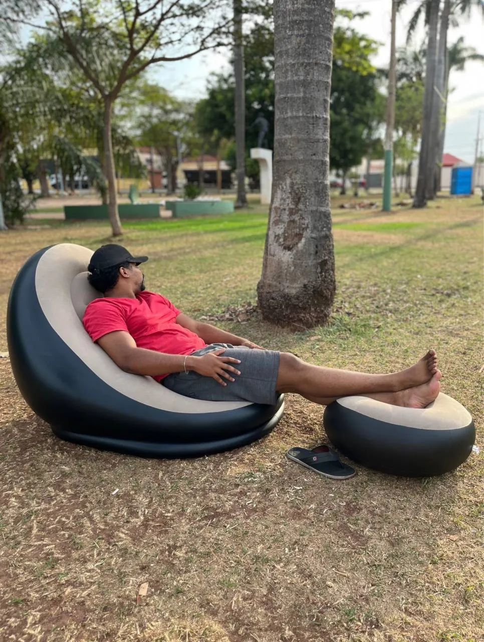 Puff GIGANTE mega confortável inflável a pronta entrega - Foto 3