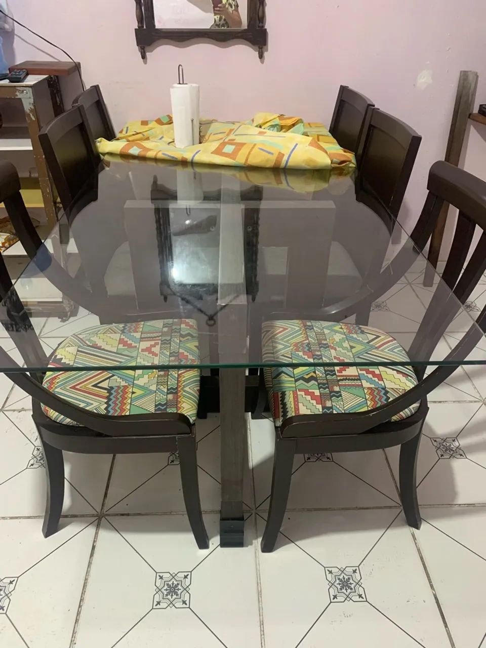 Mesa para sala de Jantar c/6 cadeiras - Foto 2
