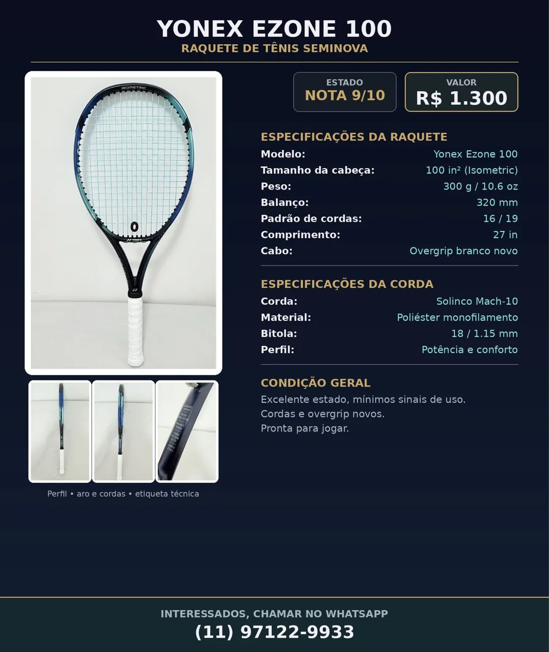 Yonex ezone 100 L3