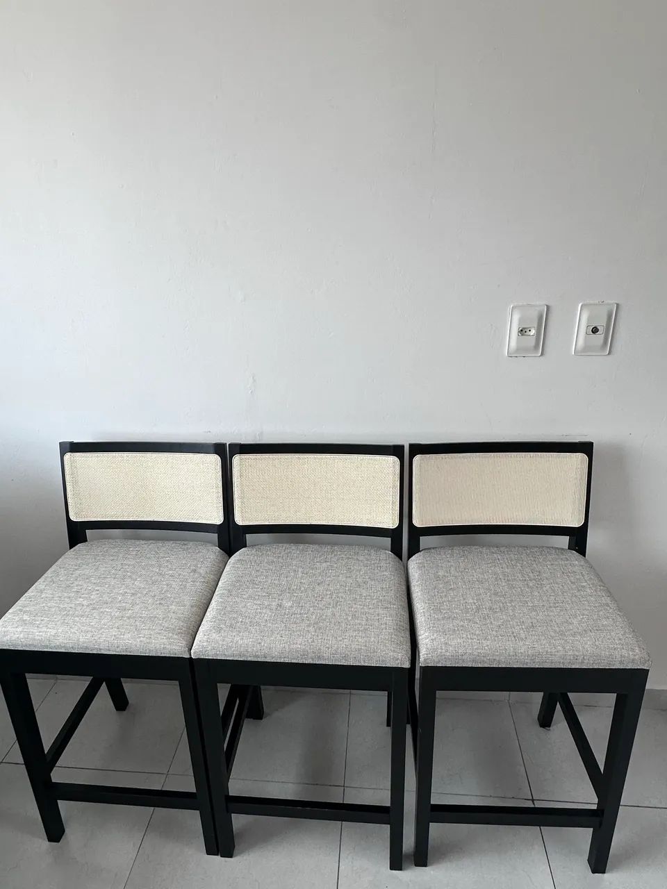 3 Banquetas, Madeira maciça  - Foto 4