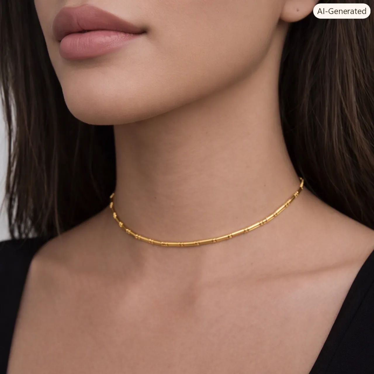 Choker dourada