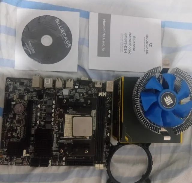 placa mae + processador+ coller 
