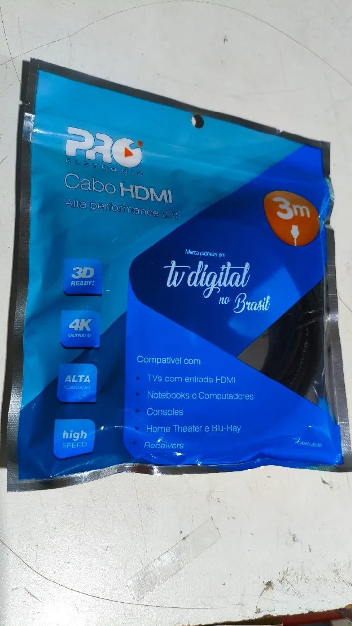 Cabo HDMI 2.0 3 Metros Pro Eletronic (CAHD-2030)