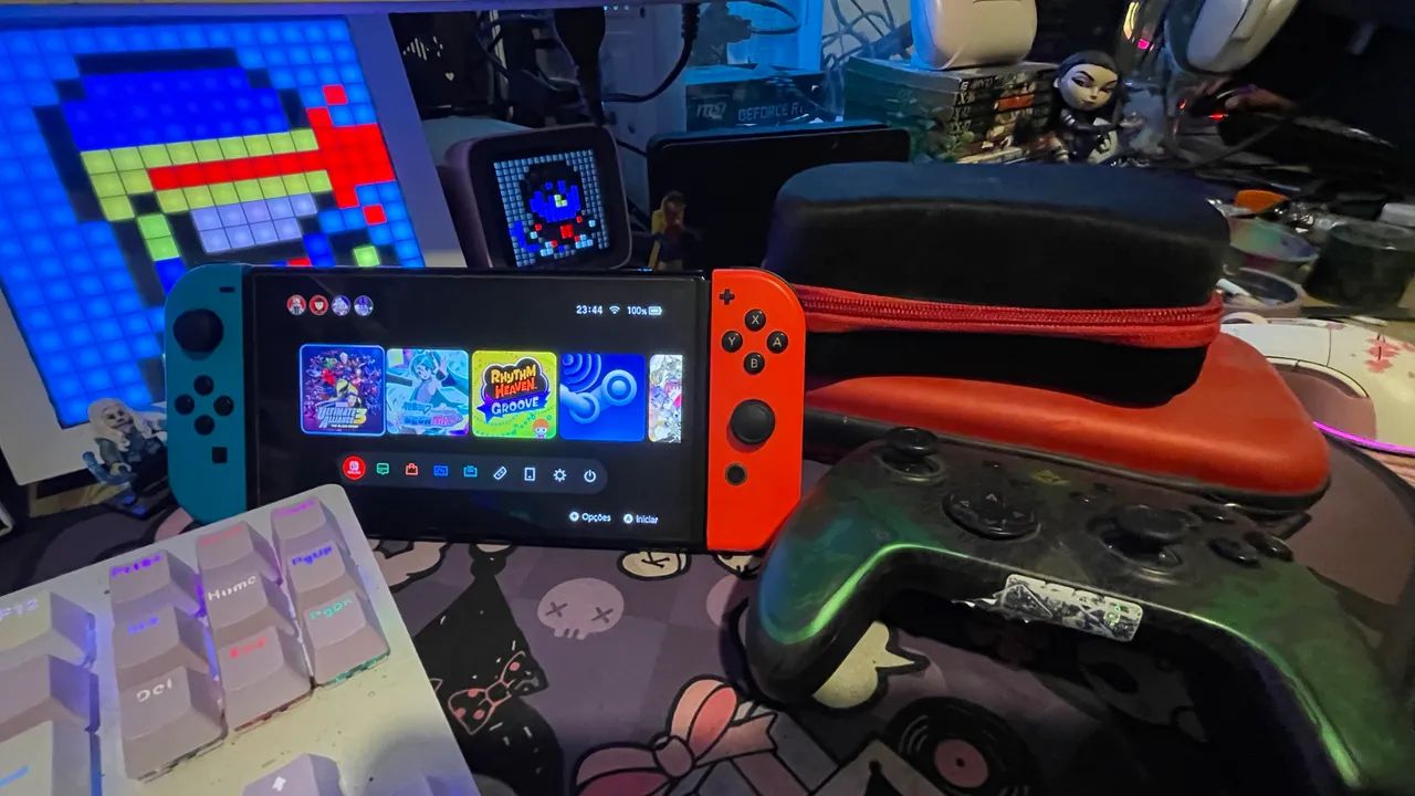 Nintendo Switch OLED 200gb - Foto 3