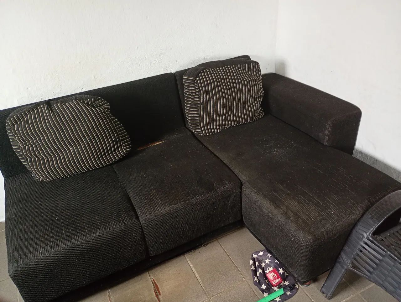 Sofá grande preto  - Foto 2
