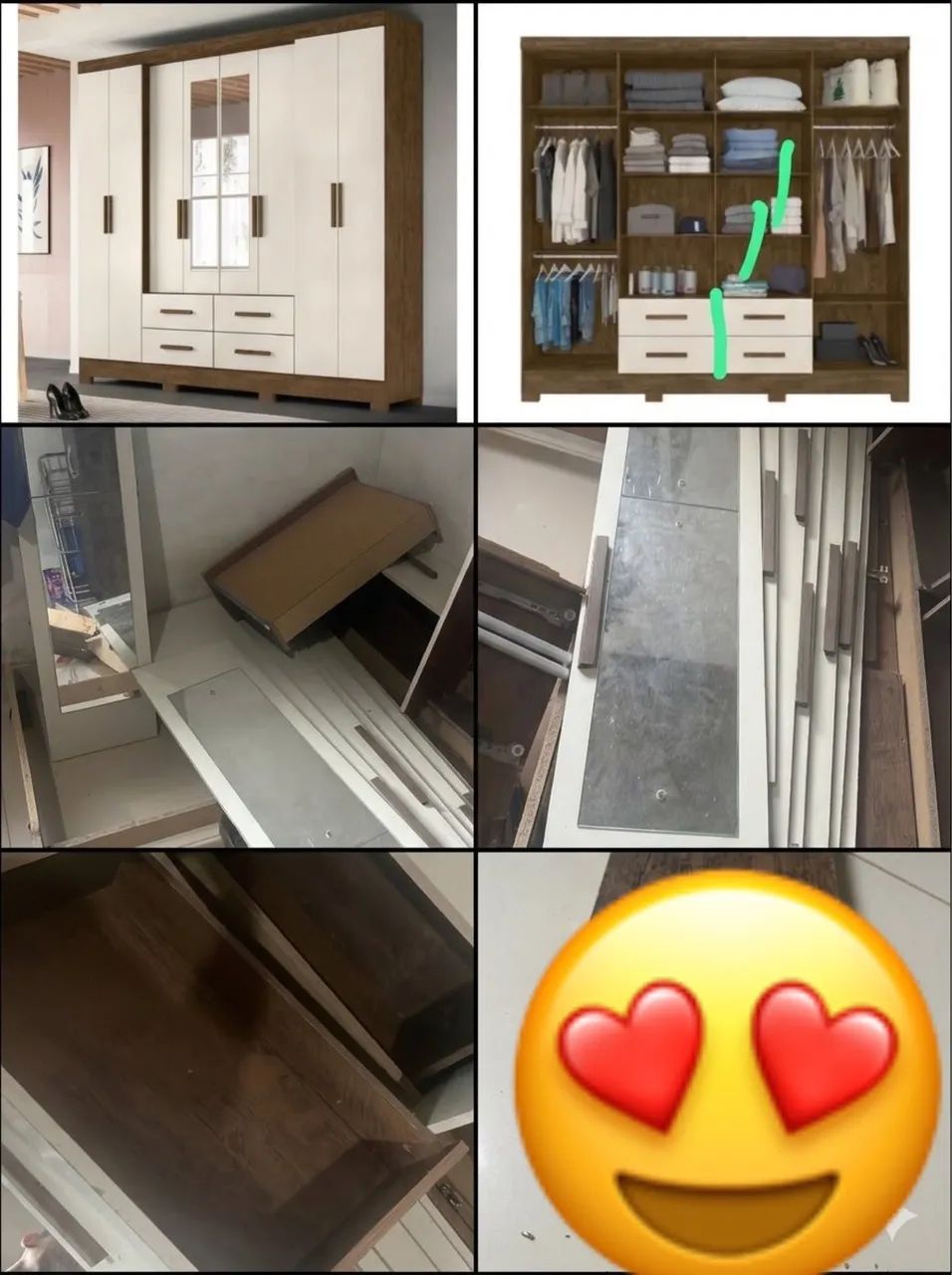 Guarda roupa 8 portas 