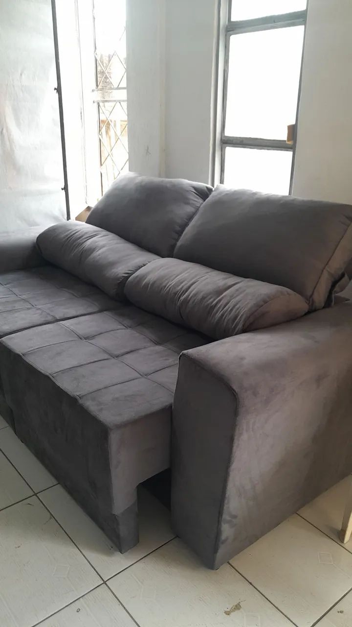 Sofá Retrátil e Reclinável 