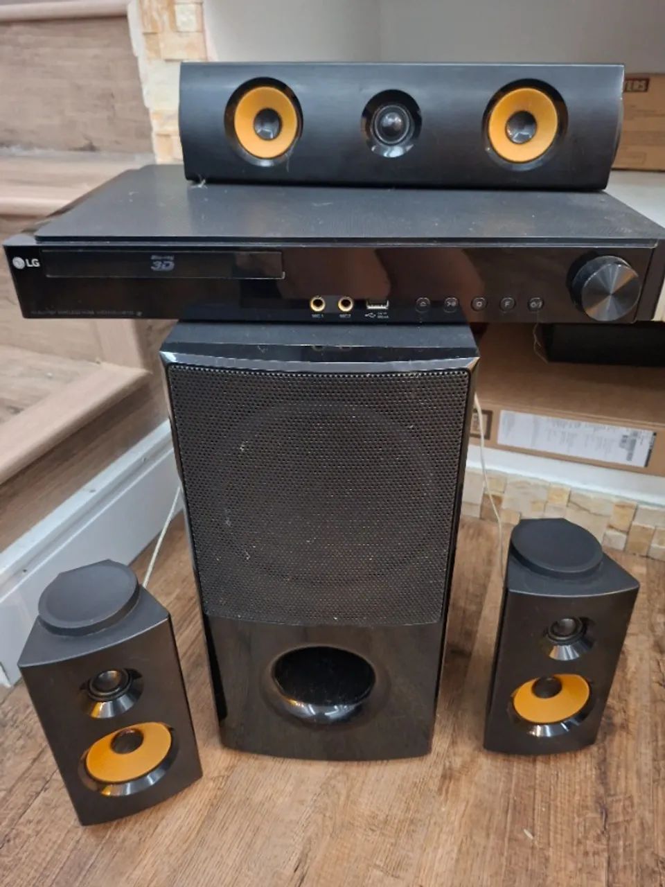 Home theater LG 3D completo