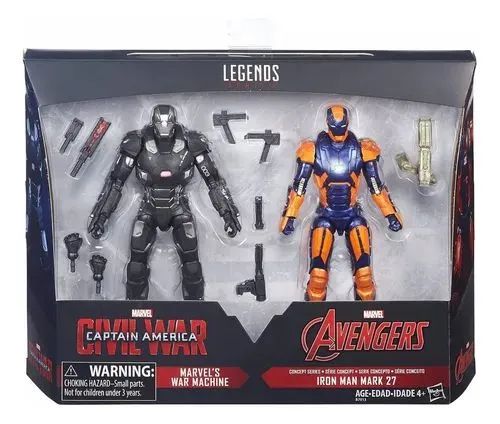 Marvel Legends War Machine E Iron Man Mark 27 Hasbro  - Foto 2