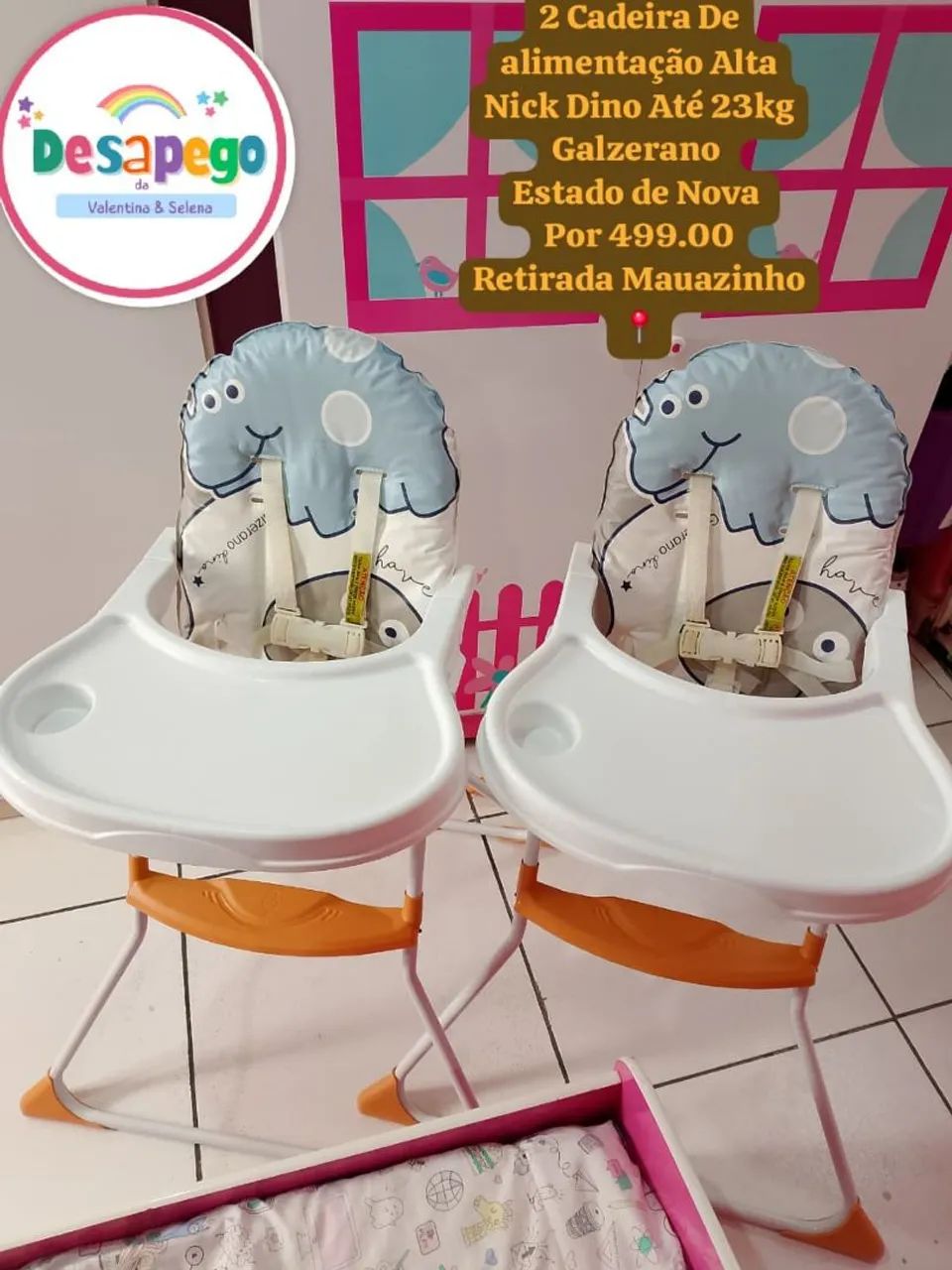 Cadeira de alimentação Nick Dino Para Gêmeos? Galzerano 