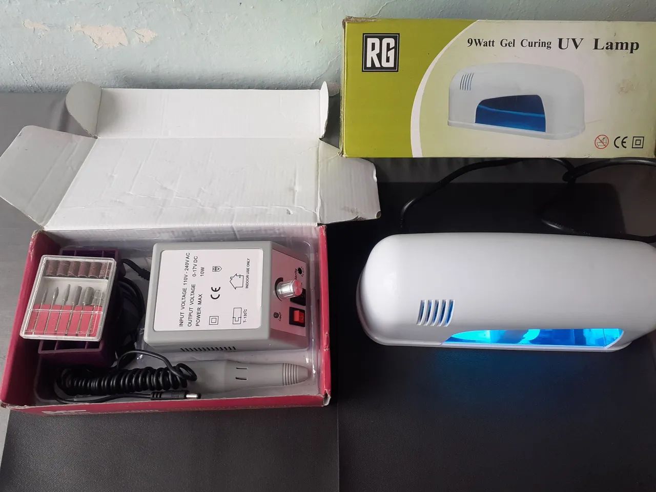 Kit manicure com lampada secagem  - Foto 2