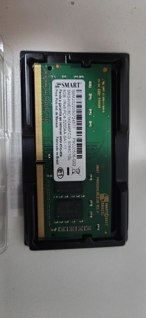 Memória notebook DDR4 8GB 3200