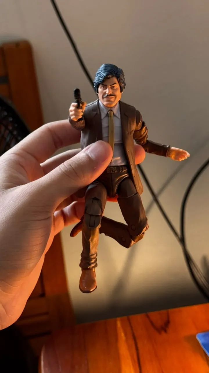 Marvel Legends Tony Stark Cabeça Ideal P/ Custom Boneco Charles Bronson - Foto 4