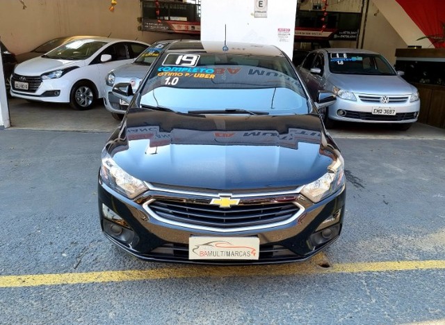 ÔNIX LT 1.0 COMPLETO ANO 2019 FLEX PRETO SOM VOLANTE MULTIFUNCIONAL