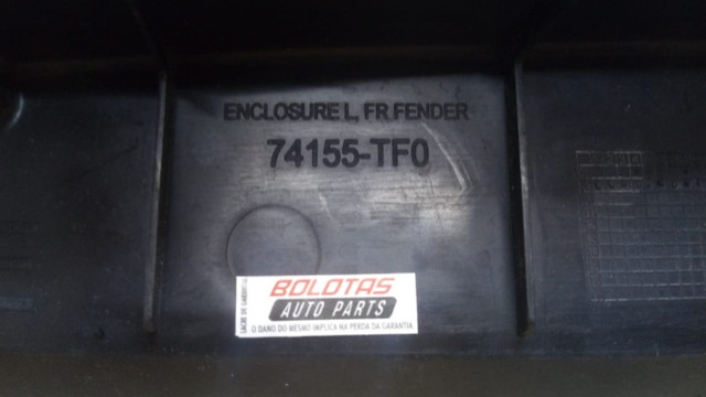 Acabamento Guarniçao Vedação Para-lama Lado Esquerdo Honda Fit 2009/2014  - Foto 3