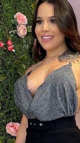 Blusa lurex com corrente e bojo belíssimo