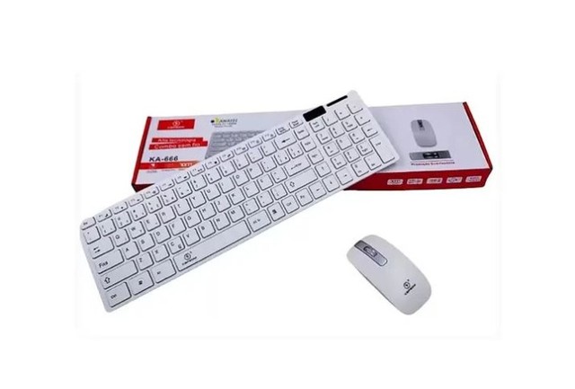 Kit Mouse e teclado sem fio Kapbom KA-666